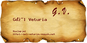 Gál Veturia névjegykártya